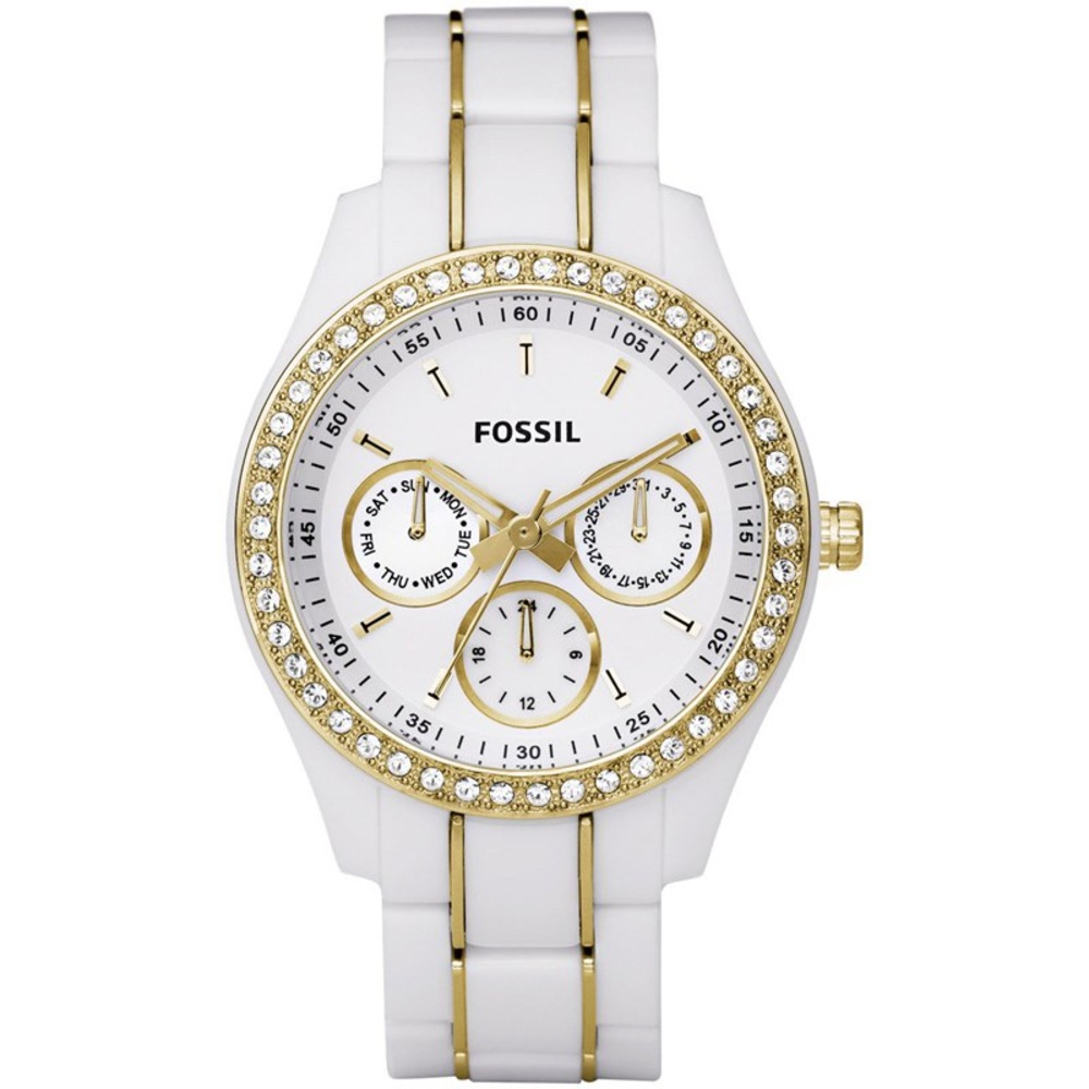 White/Gold Stella Fossil Watch